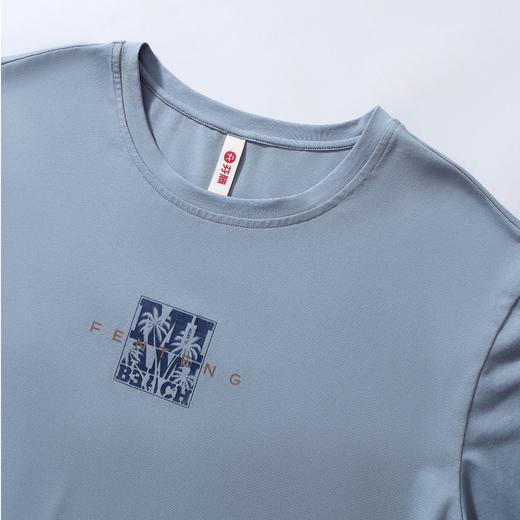 芬腾芬腾睡衣男夏季纯棉短袖套头圆领外穿男款简约舒适家居服套装 商品图2