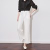 【高货wl】全新升级【铂金会员238/天猫319/差价81】(12627) 洛诗琳简约天丝亚麻直筒裤2025早春慵懒高腰休闲九分裤 商品缩略图0