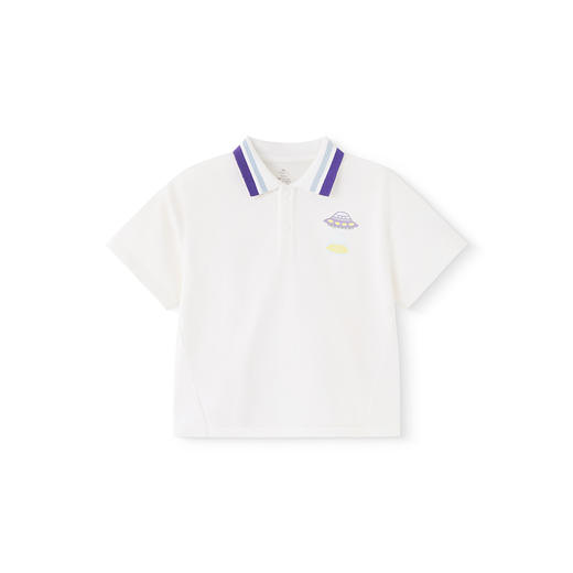 英氏儿童T恤上衣夏季短袖透气男童休闲立领POLO衫百搭2025新款 商品图4