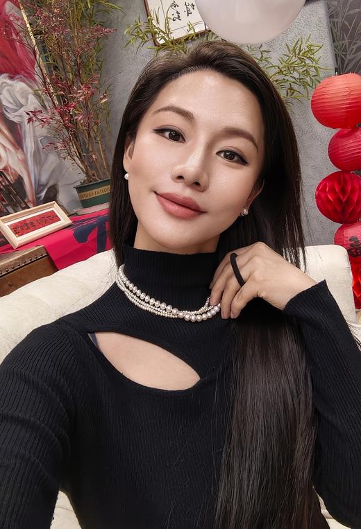 阮仕蕾丝系列   S925银淡水珍珠项链  3-3.5mm/6.3-7.3mm   NH3-7.3LS-1D 商品图12