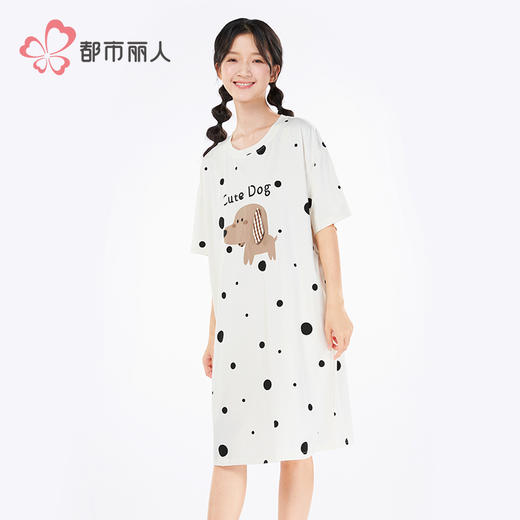 都市丽人女士棉质短袖裙薄40支TC拉架会员精选短袖类LHH6G3 商品图2