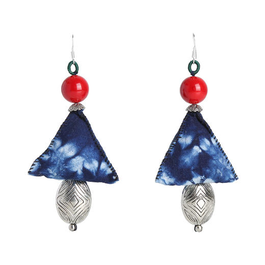 蕉月手工蜡染耳环  | 民族风情 商品图4