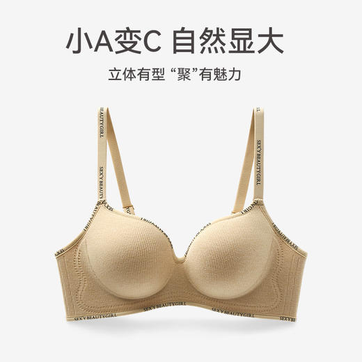 芬腾内衣女小胸聚拢上托一片式文胸性感无钢圈收副乳舒适透气胸罩 商品图0