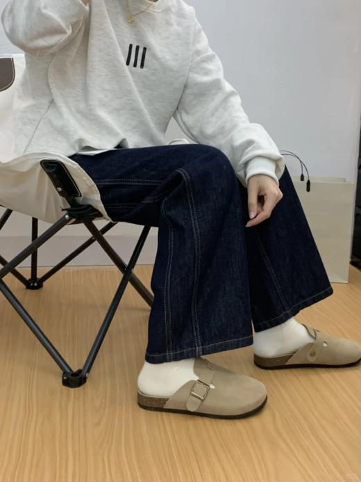 <曾小咸推荐> 深蓝色直筒牛仔裤  商品图3