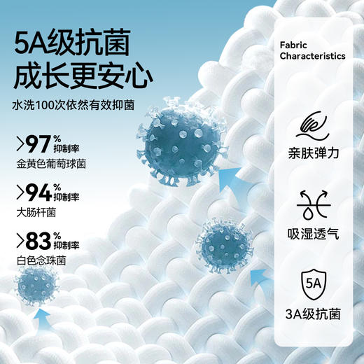 【5A抗菌裤袜/舞蹈袜】女童连裤袜两件装春季新款安奈儿童装JG517062 商品图3