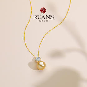 阮仕花想容系列  G18K金南洋金珍珠链牌  11-11.5mm   NY090852HXRF