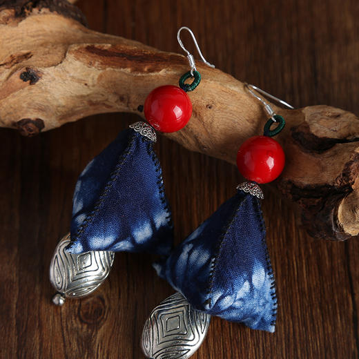 蕉月手工蜡染耳环  | 民族风情 商品图2