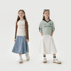马克珍妮女童甜酷牛仔半身裙儿童百搭荷叶裙2025年春装新款250135 商品缩略图2