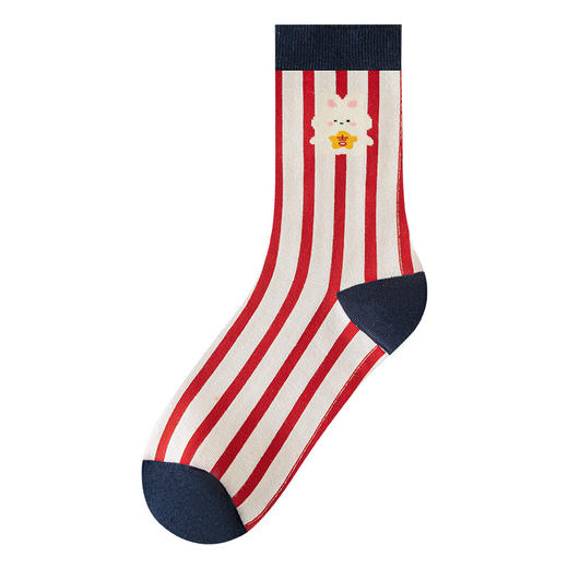 【10双更值❗️鸿运大红袜子】福运彰显，一顺到底！女秋冬棉袜中筒袜ins潮小红书红袜本命年马年新年袜子女 商品图8