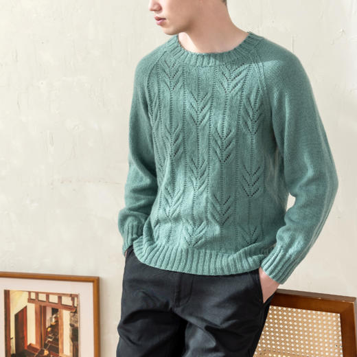 苏苏姐家有致基础羊绒毛衣17号手工diy编织毛线棒针自制材料包 商品图3