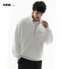 HIM漢崇  半拉链立领套头卫衣男简约绒面烧花宽松休闲上衣2025秋季 商品缩略图0