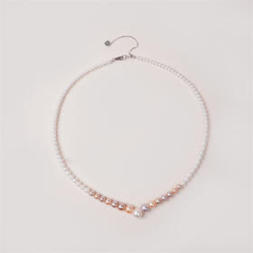 阮仕浪漫花园系列  S925银 淡水珍珠项链 3-9mm   N3-9LMHYD