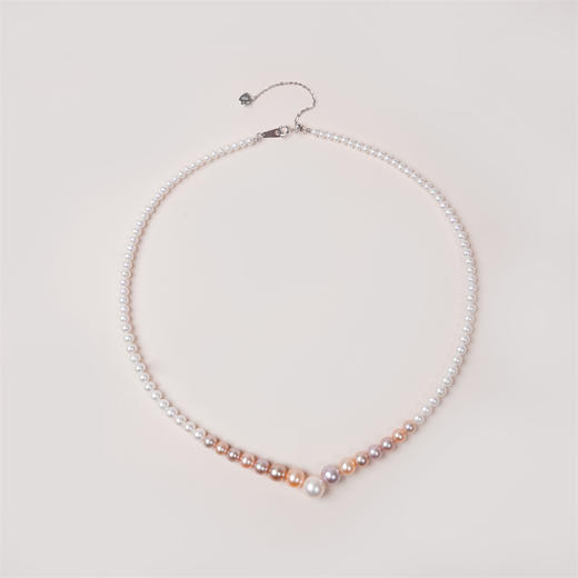 阮仕浪漫花园系列  S925银 淡水珍珠项链 3-9mm   N3-9LMHYD 商品图0