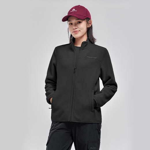 拓路者抓绒衣女款2024年秋季户外立领防风加绒摇粒绒保暖上衣外套 商品图1