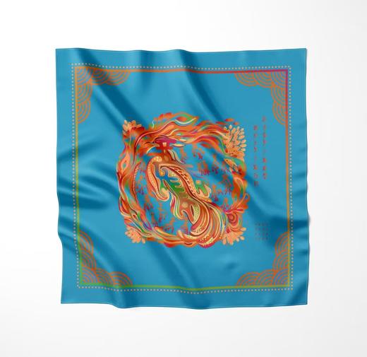 久闻中原织文鸟章丝巾礼盒装 商品图6