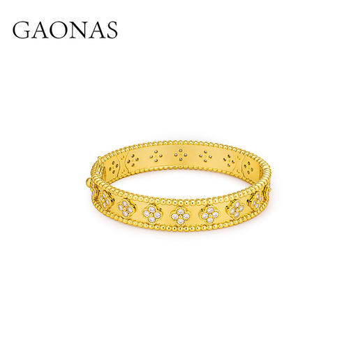 GAONAS 时尚国际潮流金色设计手镯11040SGO 商品图1