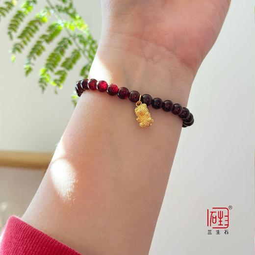 石榴石+幸福小熊设计手链 商品图3