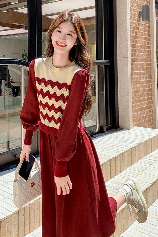 2025年新款首发假两件连衣裙百搭打底穿LZW&17287 商品图5