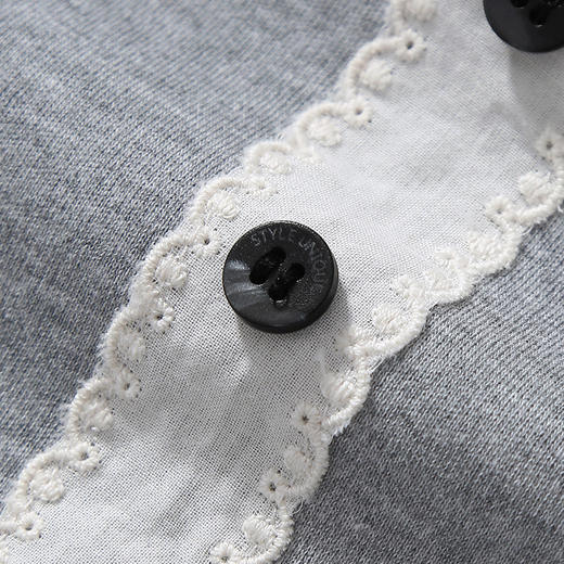 芬腾春秋季长袖套头圆领可外穿女款100%全棉家居服套装  A-5195   芬腾 商品图3