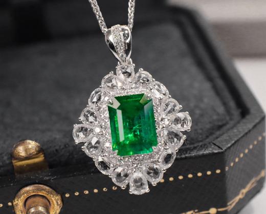 1.5ct刻面祖母绿吊坠 商品图2