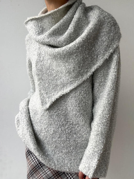 VC｜HD24004SL Tinsel sparkle sweater  [ 针织毛衣 银 ]【HOLIDAY】 商品图5