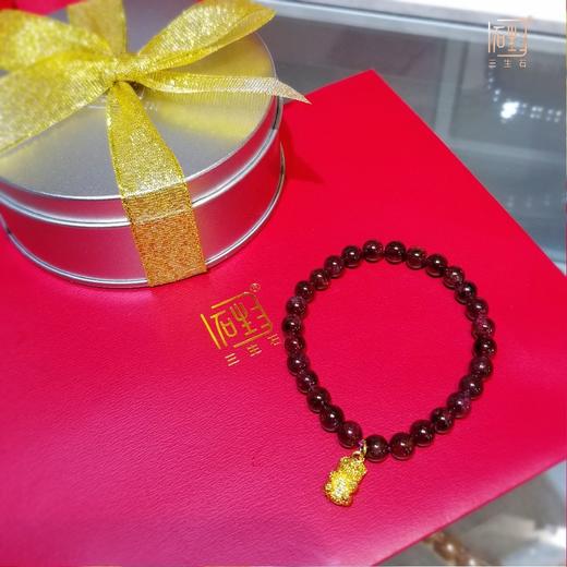 石榴石+幸福小熊设计手链 商品图6