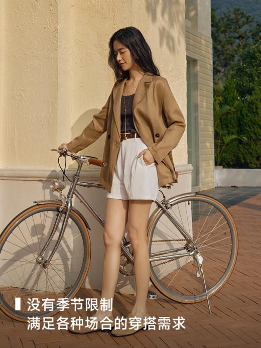 真丝羊绒贝壳边U领背心(配手勾花)FCF1VET013 商品图3