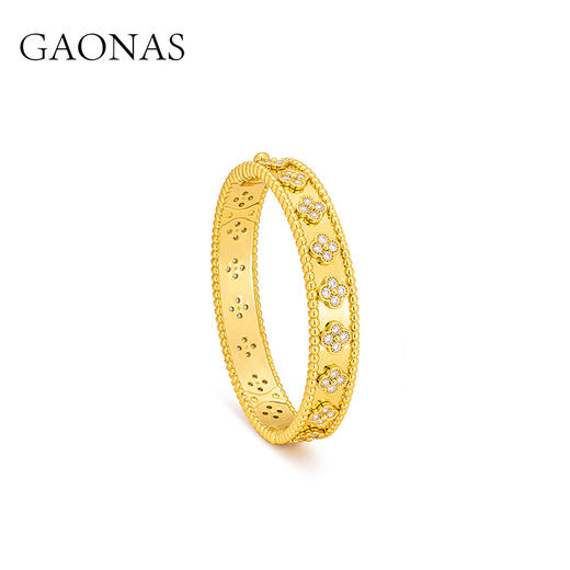 GAONAS 时尚国际潮流金色设计手镯11040SGO 商品图2