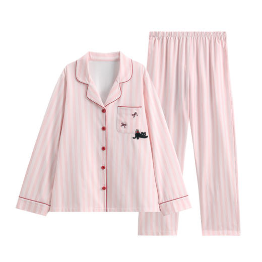 100%棉芬腾春季纯棉卡通可爱女款家居服套装 A-4146 商品图0