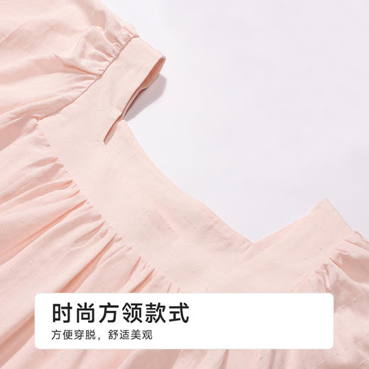 都市丽人女士梭织棉短袖套装薄梭织提花生活家居短袖类LHH2F6 商品图4