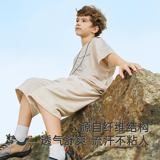 【商场同款】英氏儿童衣服夏季短袖上衣男童圆领休闲T恤2025新款 商品图2