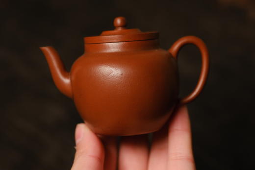 早期珍品｜老朱泥文人宫灯壶 全手工 约100ml 商品图1