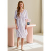 芬腾睡裙女纯棉短袖睡衣裙春夏季新款宽松休闲大码全棉家居服中裙 商品缩略图4