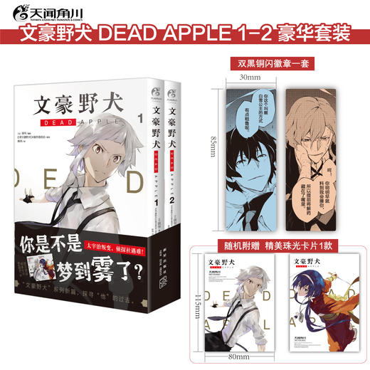 【限量豪华特典：双黑铜闪徽章一套】文豪野犬 DEAD APPLE.4漫画最终卷（随书赠品：双黑光栅卡1张） 商品图10