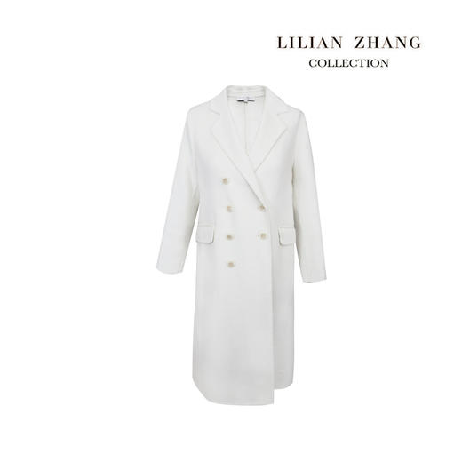LILIAN ZHANG ——定制——设计款后开衩羊毛秋冬双面呢大衣 1906317 商品图3