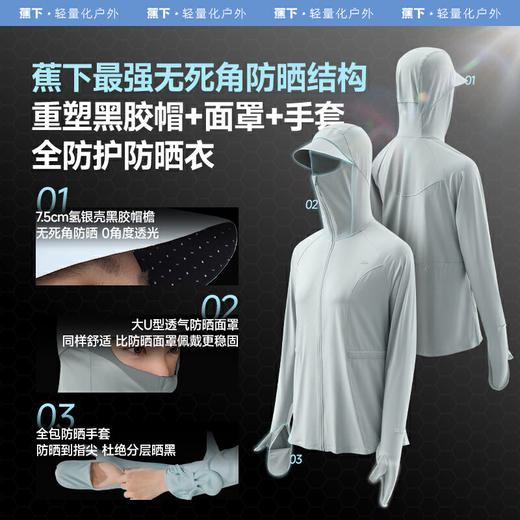 【云粉节】【2件8.5折】6楼蕉下女士全防护防晒衣（收腰款）AL82325吊牌价269 商品图1