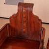 二十世纪 红木嵌瘿木书卷式搭脑云纹宝座式扶手椅（两椅一几） 商品缩略图1