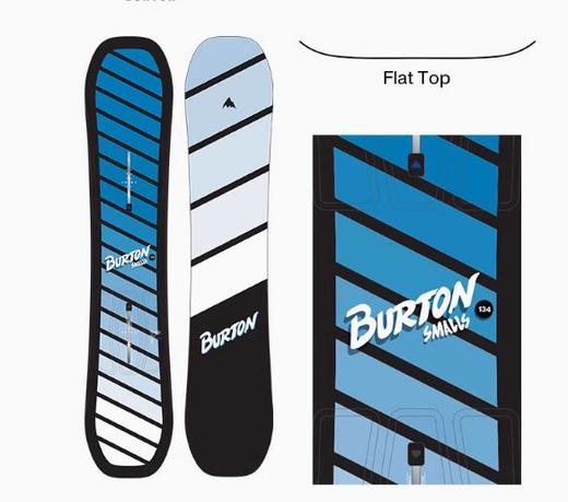 【七折清仓】BURTON伯顿官方儿童 SMALLS 滑雪板Flat Top板型单板装备239231 商品图0