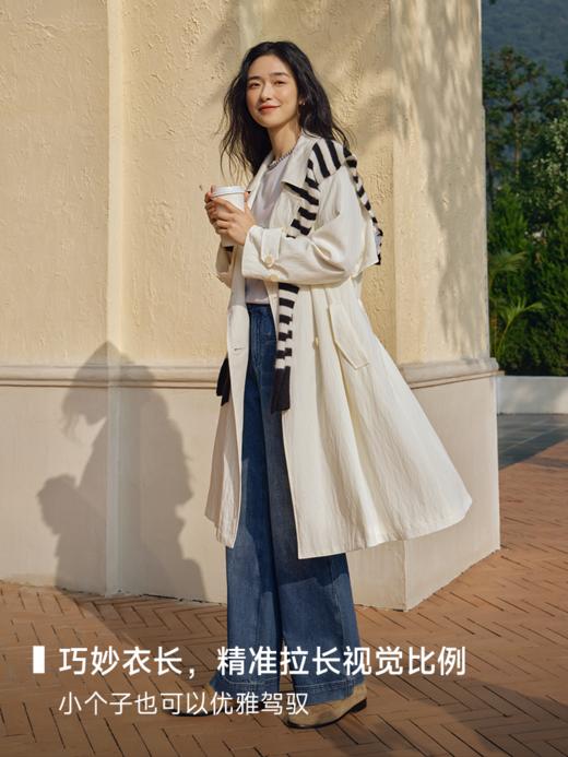 智性风中长款大翻领风衣FCF1TRC001 商品图4