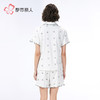 都市丽人女士无尘棉短袖套装薄单面无尘棉生活家居短袖类LHH1B8 商品缩略图5