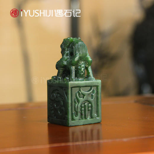 遇石记泰山玉3公分泰山碧玉祥龙印章礼盒 商品图2