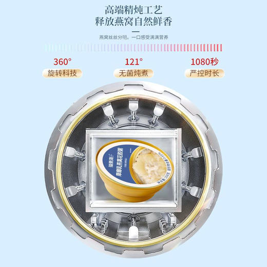 【分仓直发包邮】福东海厚椰乳燕窝花胶粥礼盒1.548千克（258克×6碗） 商品图7