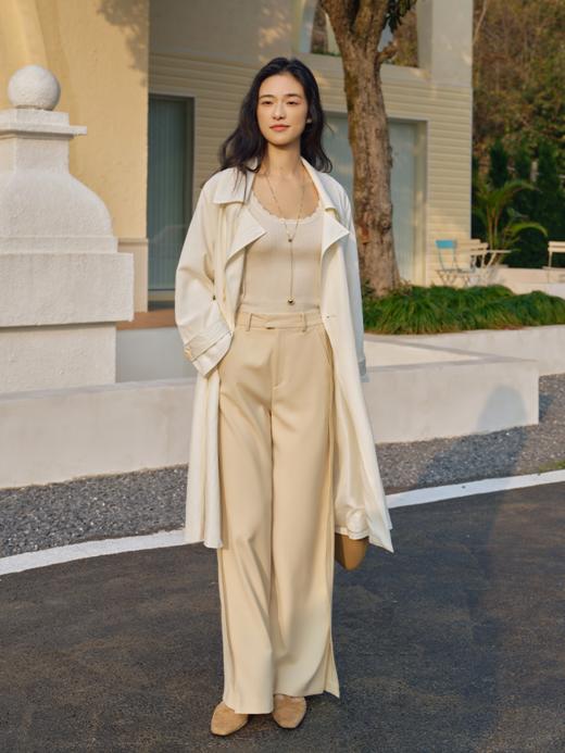 真丝羊绒贝壳边U领背心(配手勾花)FCF1VET013 商品图10