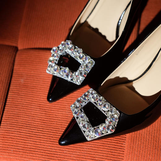 豪麟名鞋奥莱迪嘉女鞋皮鞋牛移膜革DJHJA51WP013黑色  原价1960元 商品图3