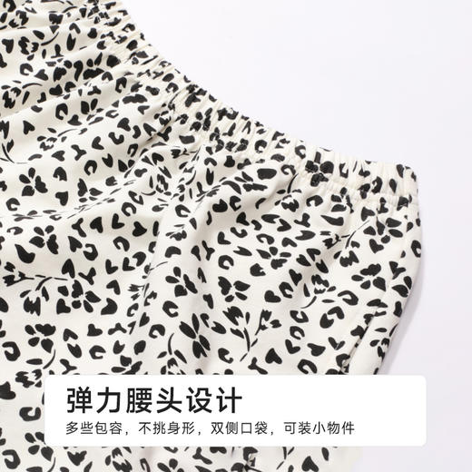 都市丽人女士棉质吊带套装薄32支纯棉单面生活家居袖类LHH2G8 商品图7