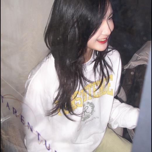 顺丰包邮洛诗琳41304圆领百搭卫衣2025春季薄款字母印花卫衣833 商品图3