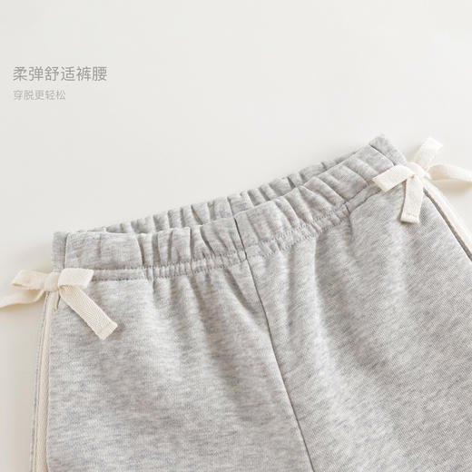 马克珍妮女童蝴蝶结撞色喇叭裤 儿童裤子2025年春装新款250266 商品图4