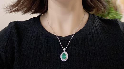 2.42ct刻面祖母绿戒指吊坠 商品图3