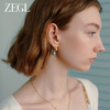 ZEGL真柳设计师蔚蓝岛屿绿松石耳钉复古新款爆款耳环耳饰冰种耳坠 商品缩略图1