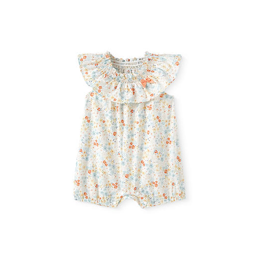 【森林密语系列】英氏婴儿衣服夏季透气轻薄女童纯棉连体衣碎花包屁衣2025新款 商品图4